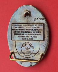 National Air Races Championship Belt Buckle #&rsquo;d /700 Reno 1993 30th Anniversary