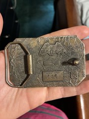 The Great American Buckle Co. Green Deer Hunting Belt Buckle Rectangular 520