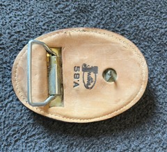 Justin’s Leather Belt Buckle ￼- Red 18 Wheeler Truck – Trucker Buckle