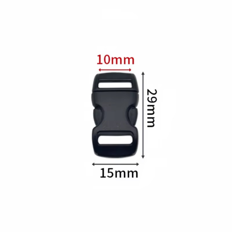 10Pcs Plastic Side Release Buckles Clip for Paracord Backpack Pet Collar Webbing