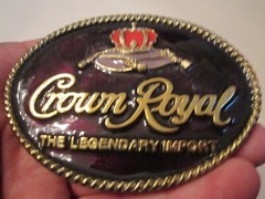 CROWN ROYAL LIQUOR BELT BUCKLE – HEAVY – GW-16