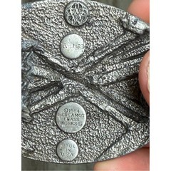 Dart Throwing Game Bergamot Brass Works Vintage Belt Buckle 1984