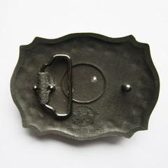 Silver Gold Double Color Western Long Horn Bull Belt Buckle also Stock in US