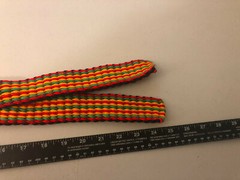 Handmade Nylon braided Men Women Belt Red Yellow Green Black 48in No Buckle