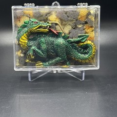 Vintage 1984 Baron Solid Brass Multi-Color “Dragon” #H1422 3” 3D Belt Buckle