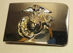 Vintage USMC Solid Brass Belt Buckle – Marine Corps Made In USA-Signed KIGI