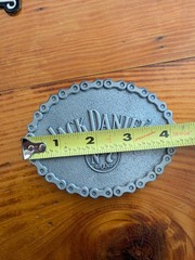 Jack Daniels Oval Bike Chain Belt Buckle Mens