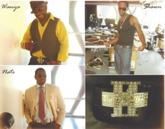 BOYZ 11 MEN BY WASHED UP HOLLYWOOD 1½” BLACK GLOSSY OVAL BELT BUCKLE W/CRYSTALS