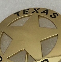 Texas Ranger Badge Belt Buckle (Seconds)