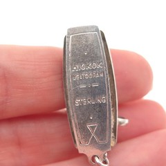 Hickok Sterling Silver Antique Art Deco Beltogram Pocket Watch / Belt Loop Chain