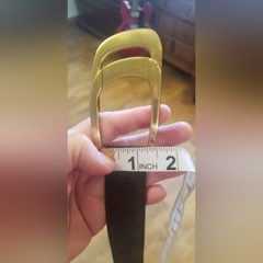Beautiful Vintage Gucci Brown Suede Leather Belt