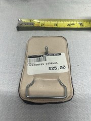 Belt Buckle New REAL Brown Caiman Alligator Leather