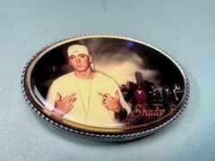 Slim Shady Eminem Led Multi Color Light Flashing Belt Buckle W/ Fresh Battery!