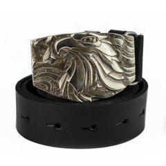 Bald eagle german silver belt buckle, American Eagle, Bird of prey belt buckle
