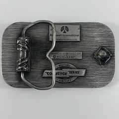 Rockwell Military B-1B Air Force Aircraft Belt Buckle 1983 Collector Series