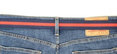BC Belts Canvas Web Belt D-Ring Buckle 1.25&Prime; Large/XL (34-40 Waist), Navy/Red