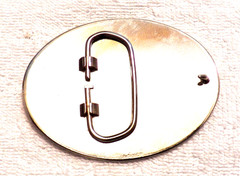 CLASSIC BELT BUCKLE NORTH AMERICAN HUNTING CLUB LIFE MEMBER SILVER/GOLD TON BB16