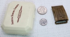 Vintage 1957-1958 American Bowling Congress Merit Award Brass Belt Buckle w Case