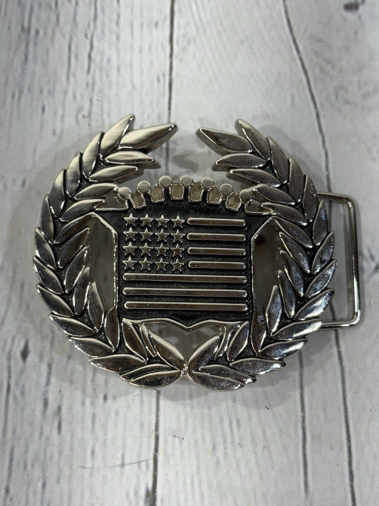 Famous Stars Straps Patriotic USA Metal 8387 Cadillac Belt Buckle Travis Barker