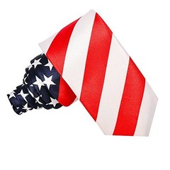 AMERICAN FLAG Patriotic NECK TIE Polyester Unisex necktie USA