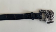 Authentic * Barry Kieselstein Cord * Vintage * Sterling Alligator Belt & Buckle