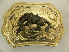Vintage Bucking Bronco Horse Cowboy Western Belt Buckle (A6)