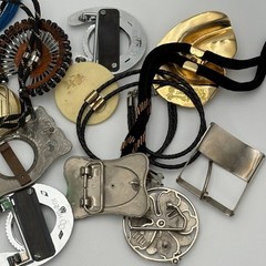 Western Bolo Tie and Belt Buckle Lot 11pc