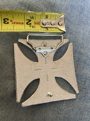 IRON CROSS BELT BUCKLE maltese cross chopper motorcycle outlaw biker buckle