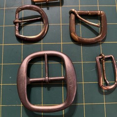 Lot 10 Brass Vintage Mens & Women&rsquo;s Belt Buckles