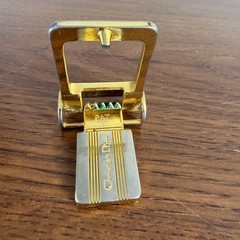 Vintage Christian Dior Belt Buckle Gold Silver Tone CD Logo Replacement