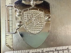 BAD B.A.D. Motor Company 1948 Belt Buckle Dragon Crest Shield Belt Buckle