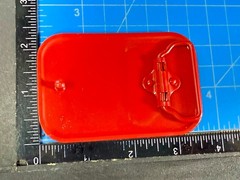 Iconic Pixelated Alien Space Invaders Arcade Game Red Black Enamel Belt Buckle