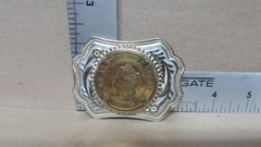 1970 RARE Las Vegas Dollar Cut Out Coin Belt Buckle / NEW !!