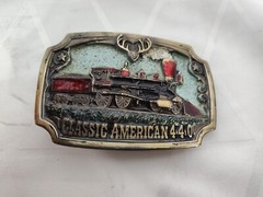 Classic American 4-4-0 Belt Buckle 1983 #1088 Steam Locomotive Used